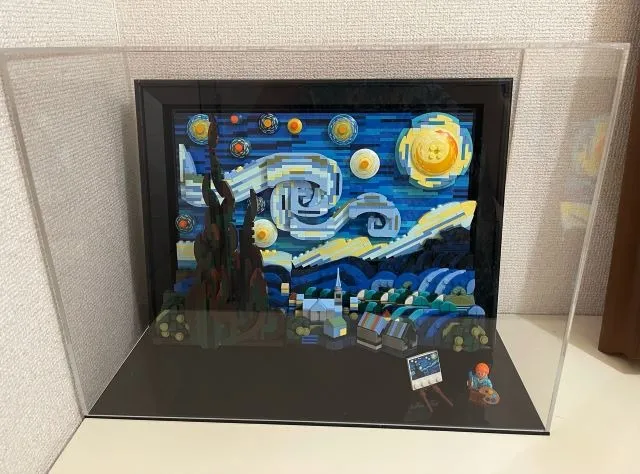 レゴ　アイデア　ゴッホ「星月夜」用ディスプレイケース