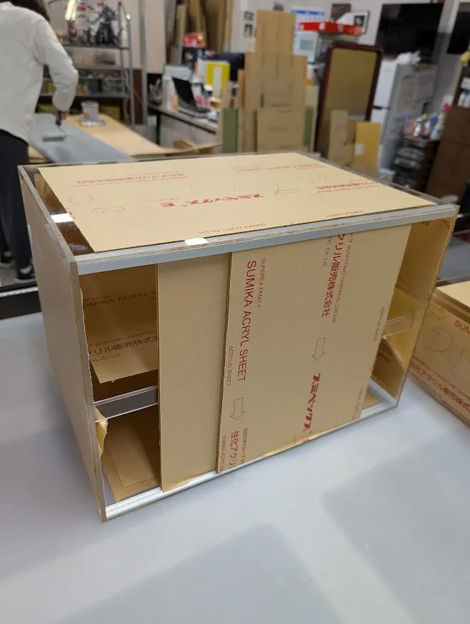 アクリルケース 給食用ディスプレイケース